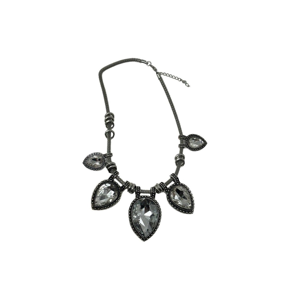 Necklace Women Fashion Pendant Chain Jewelry Crystal Gems Gift For Mom Wife Girl
